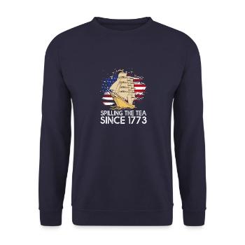 Geschichte Historiker Historisch - Unisex Pullover - Navy - Vorne - Alina (178cm) & Michal (187cm)