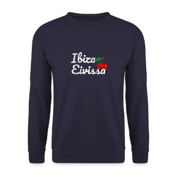 Ibiza Eivissa Urlaub - Unisex Pullover - Navy - Vorne - Alina (178cm) & Michal (187cm)