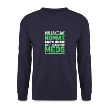 Liver Organ Donor Liver Donation Organ Donor - Unisex Sweatshirt - navy - Front - Alina (178cm) & Michal (187cm)
