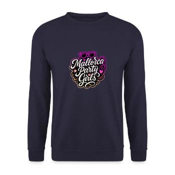 Mallorca Party Girls Colorful - Unisex Sweatshirt - navy - Front - Alina (178cm) & Michal (187cm)