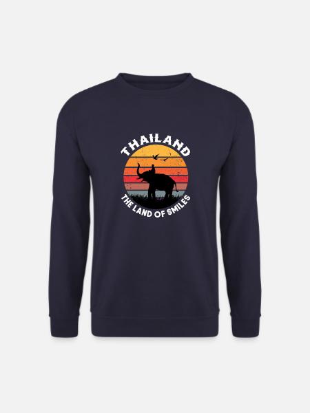 t-shirt noir thaïlande Thaïlande Fans - Sweat-shirt Unisexe - marine