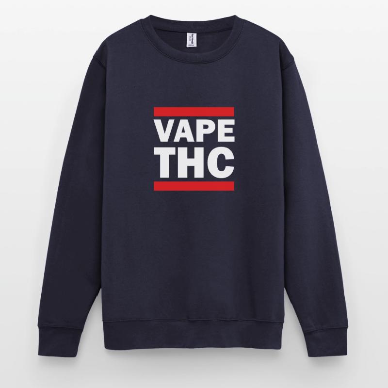 Vape THC Blanc Sweat-shirt Unisexe