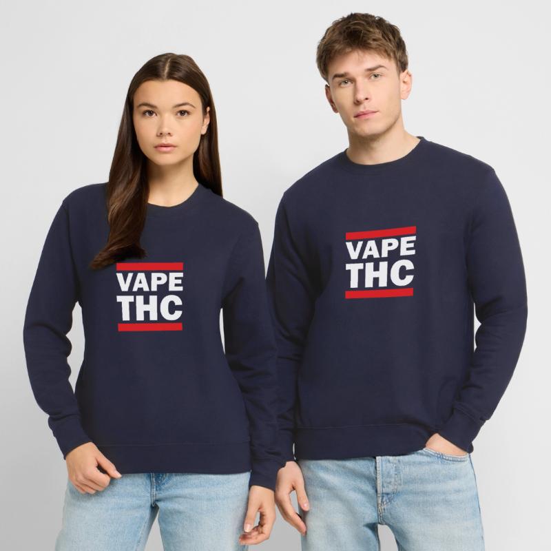 Vape THC Blanc Sweat-shirt Unisexe