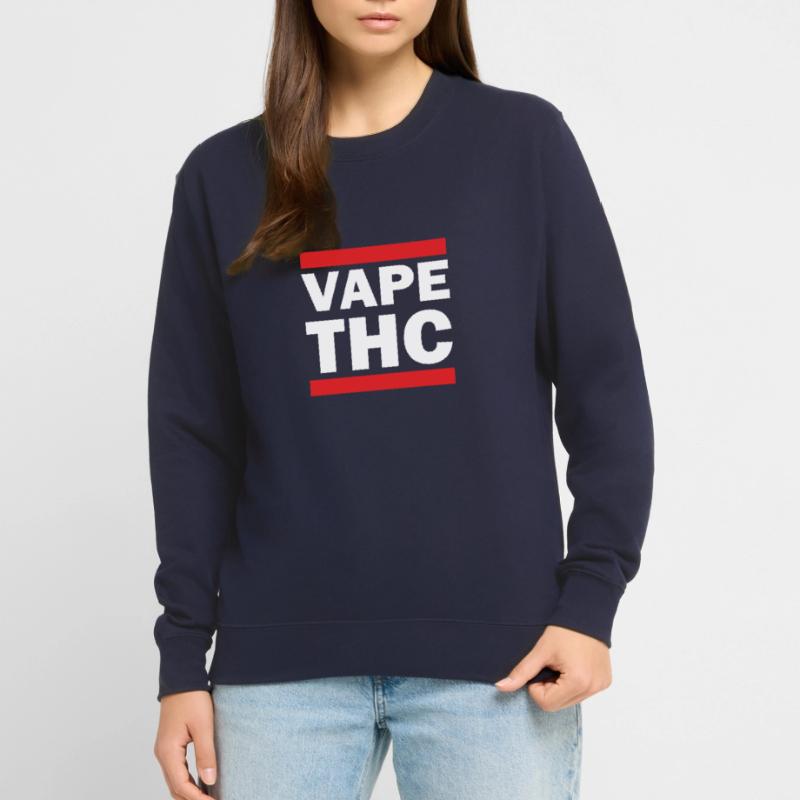 Vape THC Blanc Sweat-shirt Unisexe