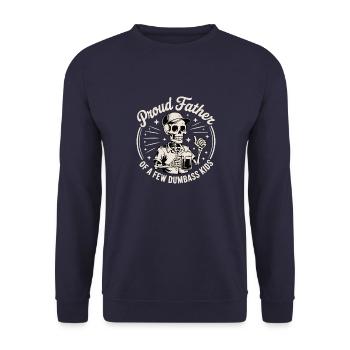 STOLZER VATER - Unisex Pullover - Navy - Vorne - Alina (178cm) & Michal (187cm)