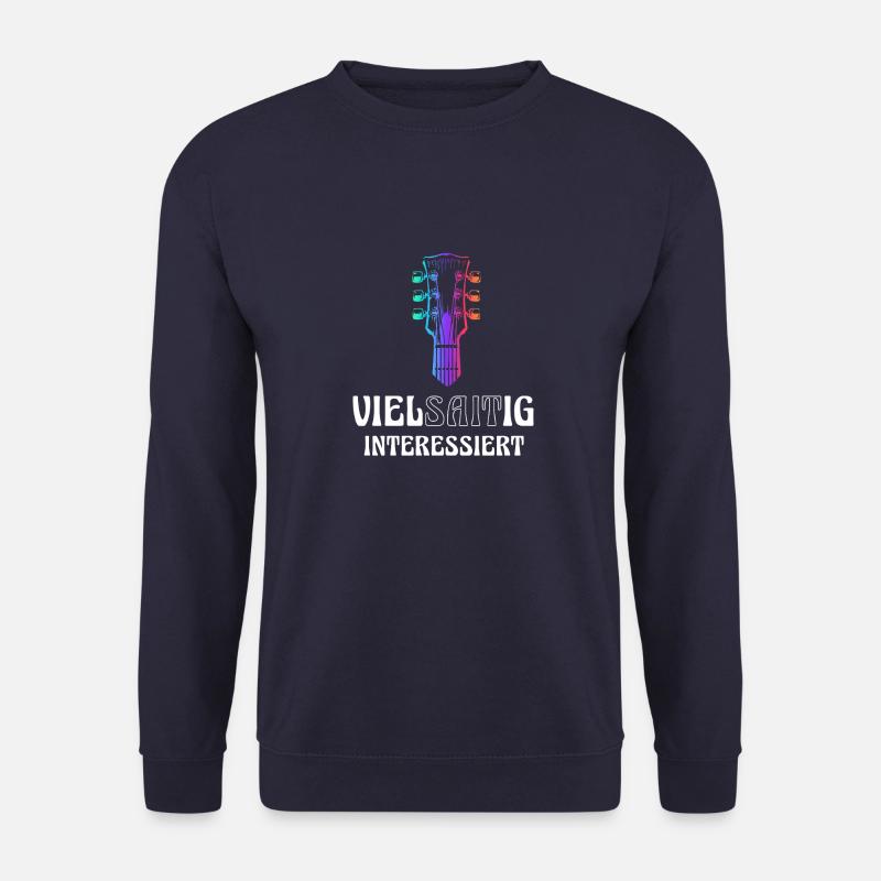 Guitar multi-stringed interested - Unisex Sweatshirt - navy