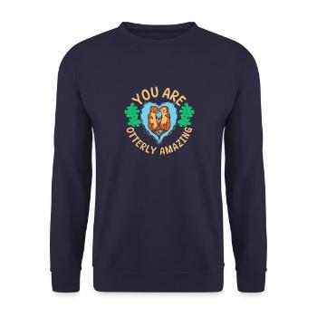 Vous êtes vraiment incroyable Design pour un fan d’animaux - Sweat-shirt Unisexe - marine - Devant - Alina (178cm) & Michal (187cm)