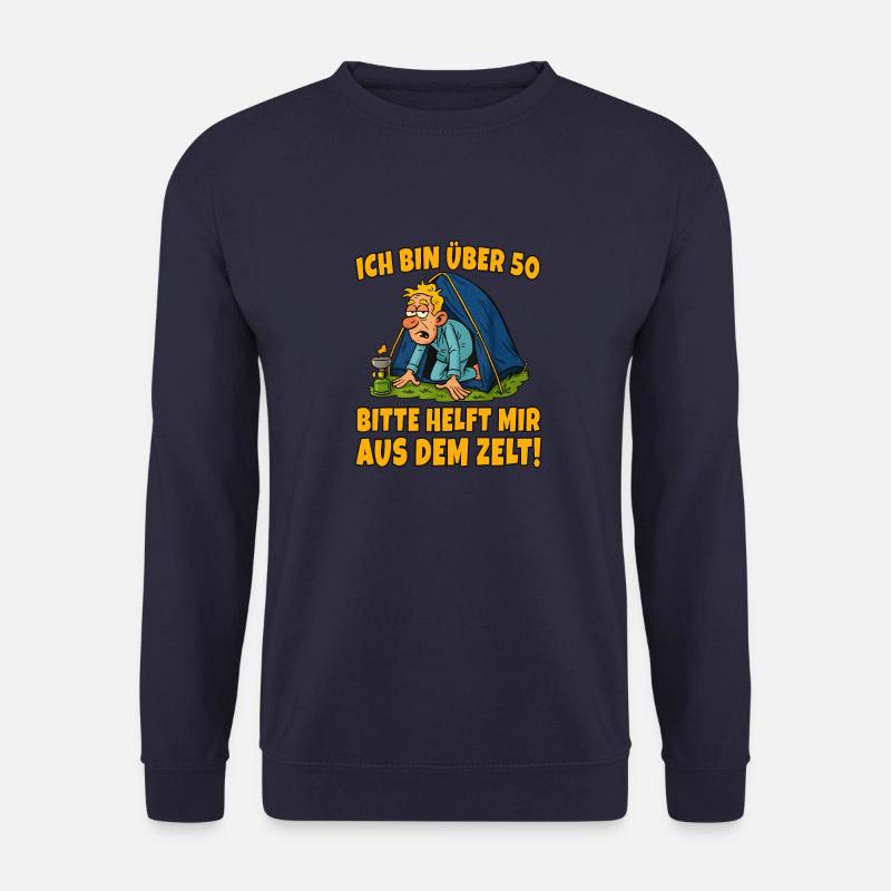 Camping Ü50 – Helft mir aus dem Zelt! - Unisex Pullover - Navy