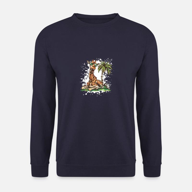 Giraffe Insel Palme - Unisex Pullover - Navy