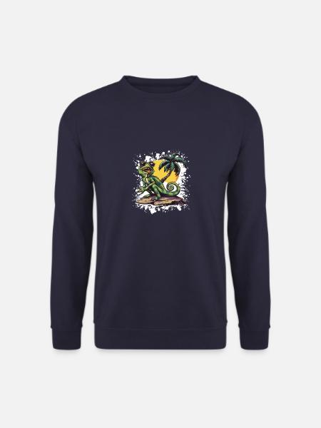 Chameleon Sommer Urlaub - Unisex Pullover - Navy