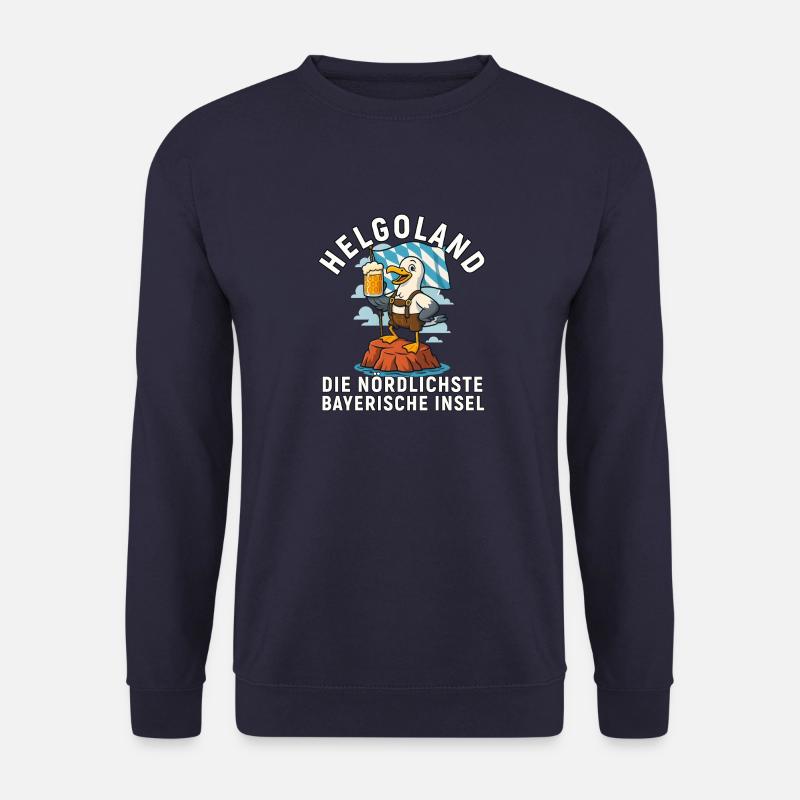 Helgoland Satire | Nördlichste bayerische Insel - Unisex Pullover - Navy