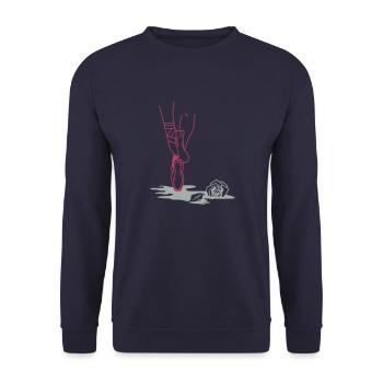 Ballet Passion - Unisex Pullover - Navy - Vorne - Alina (178cm) & Michal (187cm)