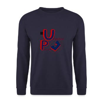 Unlimited Person Chance - Unisex Pullover - Navy - Vorne - Alina (178cm) & Michal (187cm)