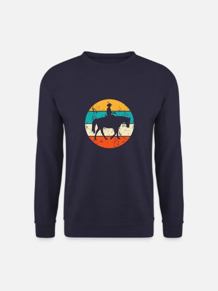Cowboy Westernreiter Westernreiten Reitsport - Unisex Pullover - Navy