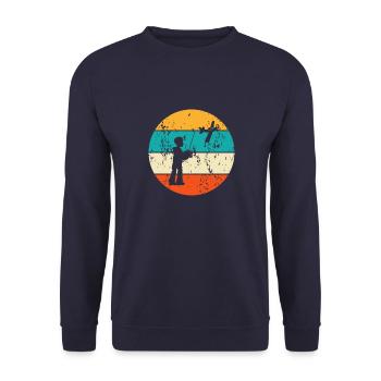Modellflug Modellflieger Modellflugzeug - Unisex Pullover - Navy - Vorne - Alina (178cm) & Michal (187cm)