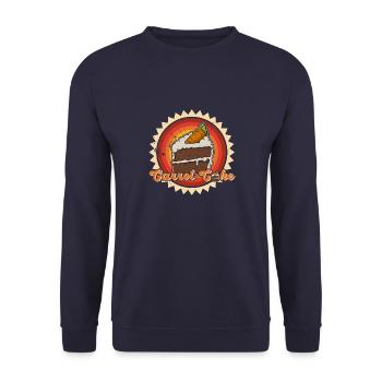 Gâteau Dessert Carotte Gâteau Cuisson Boulanger - Sweat-shirt Unisexe - marine - Devant - Alina (178cm) & Michal (187cm)
