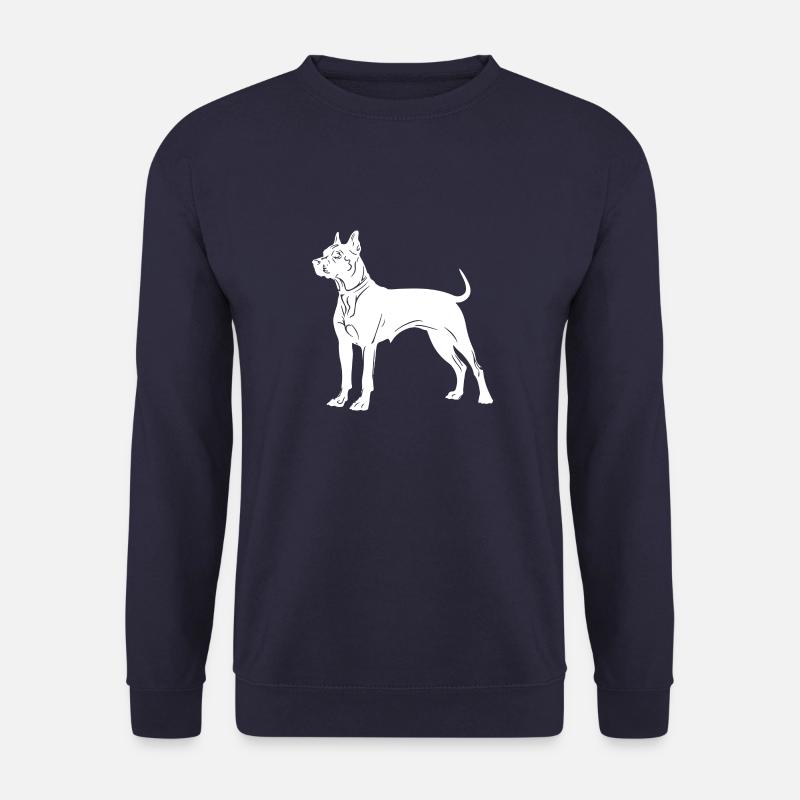 Silhouette de chien de fosse - Sweat-shirt Unisexe - marine