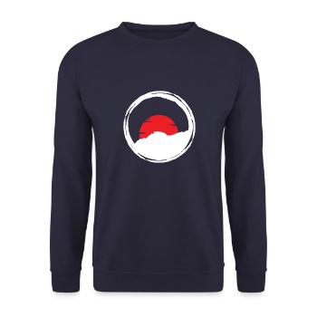 klettern bouldern felsklettern berge Bergsport - Unisex Pullover - Navy - Vorne - Alina (178cm) & Michal (187cm)