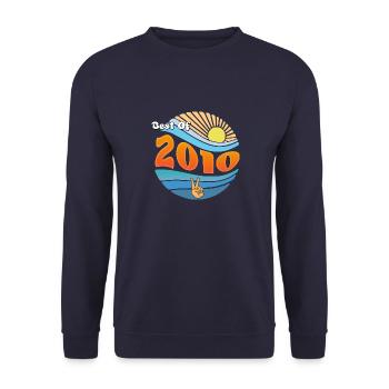 Born 2010 – Celebrating 15 Unforgettable Years - Unisex Sweatshirt - navy - Front - Alina (178cm) & Michal (187cm)