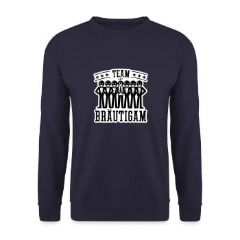 Mariage Marié Enterrement de vie de garçon - Sweat-shirt Unisexe - marine - Devant - Alina (178cm) & Michal (187cm)