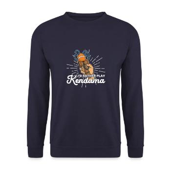 Kendama Toys Japan Kids Japanese - Unisex Sweatshirt - navy - Front - Alina (178cm) & Michal (187cm)