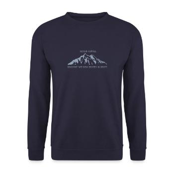 Menu Cart Upload A Design Need help up - Unisex Pullover - Navy - Vorne - Alina (178cm) & Michal (187cm)