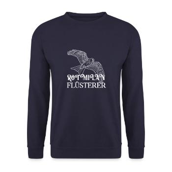 Rotmilan Greifvogel Ornithologie Vogel Natur - Unisex Pullover - Navy - Vorne - Alina (178cm) & Michal (187cm)
