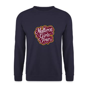 Mallorca Girls Tour Heart - Unisex Sweatshirt - navy - Front - Alina (178cm) & Michal (187cm)