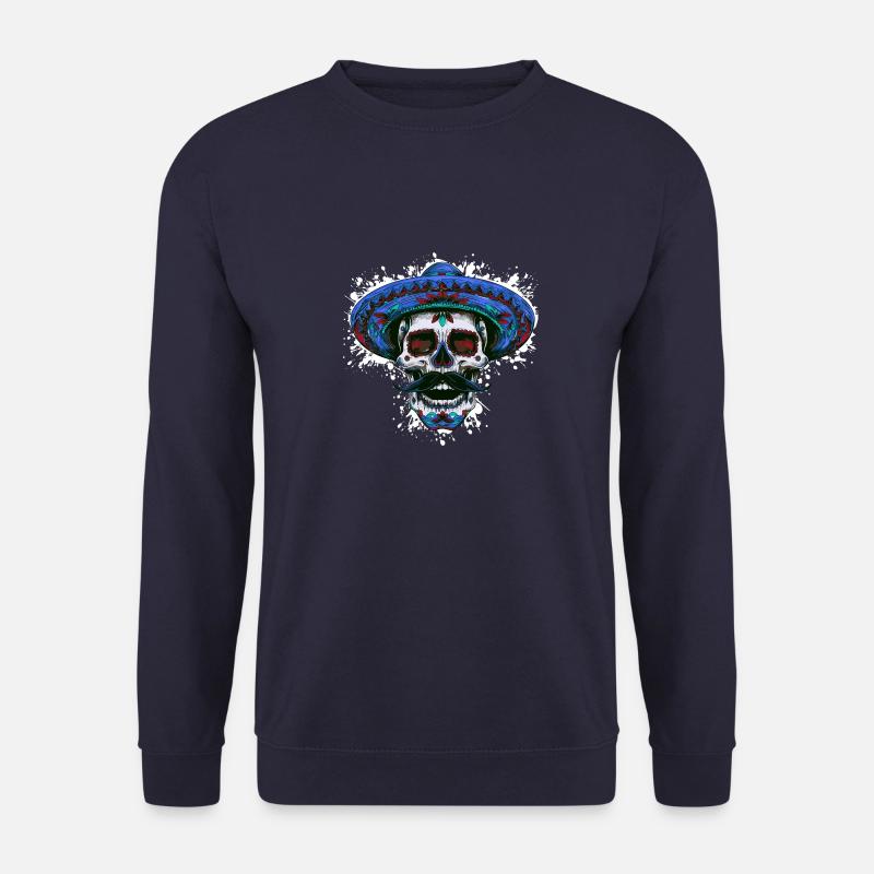 Sombrero Mexican Skull - Unisex Sweatshirt - navy