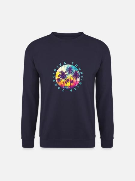 Ibiza Tour Palm Trees - Unisex Sweatshirt - navy