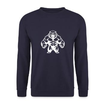 Entraînement avec les grizzlis - Sweat-shirt Unisexe - marine - Devant - Alina (178cm) & Michal (187cm)