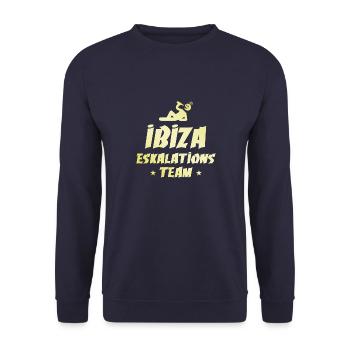 Ibiza Escalation - Unisex Sweatshirt - navy - Front - Alina (178cm) & Michal (187cm)