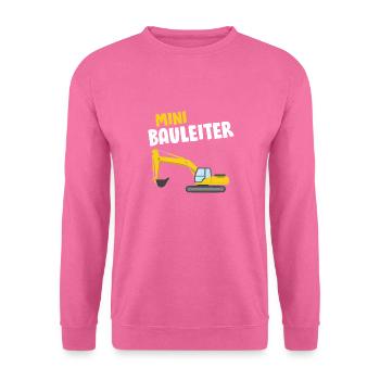 Baggerfahrer - Lustiges Bagger Bauleiter - Unisex Pullover - Pink - Vorne