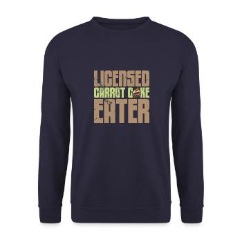 Carrot Cake Baking Baker Cake Pastry Shop - Sweat-shirt Unisexe - marine - Devant - Alina (178cm) & Michal (187cm)