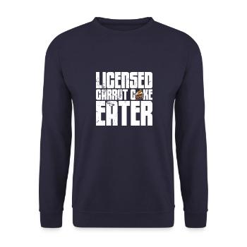 Carrot Cake Baking Baker Cake Pastry Shop - Sweat-shirt Unisexe - marine - Devant - Alina (178cm) & Michal (187cm)