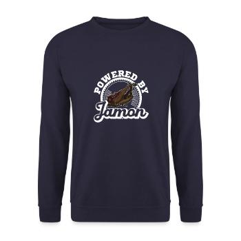 Jamon Vorspeise Spanien Tapas Küche Shcinken Essen - Unisex Pullover - Navy - Vorne - Alina (178cm) & Michal (187cm)
