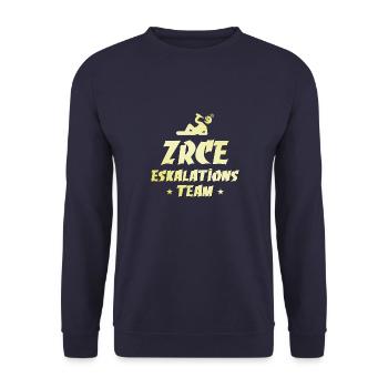 Zrce Escalation - Unisex Sweatshirt - navy - Front - Alina (178cm) & Michal (187cm)
