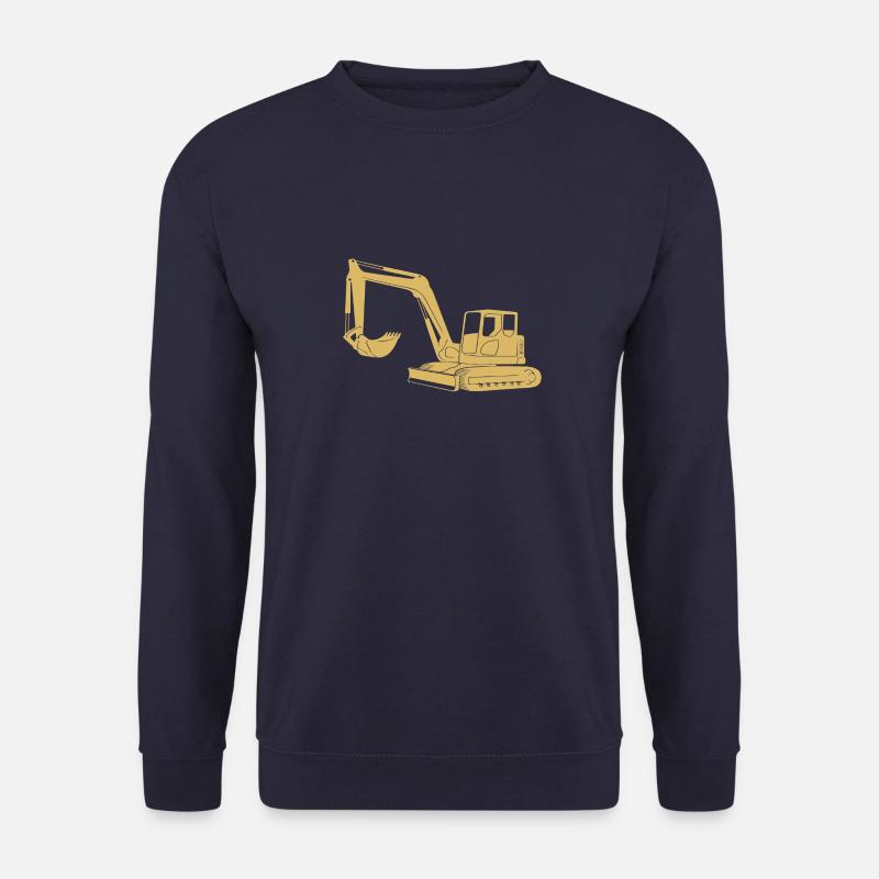 Baggerfahrer Silhouette - Baugeräteführer - Unisex Pullover - Navy