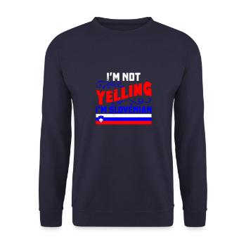 Slowenen Slowenische Flagge Slowenien Volk - Unisex Pullover - Navy - Vorne - Alina (178cm) & Michal (187cm)