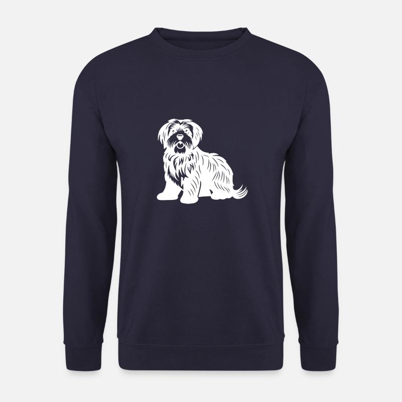 Havanese Dog Silhouette - Unisex Sweatshirt - navy
