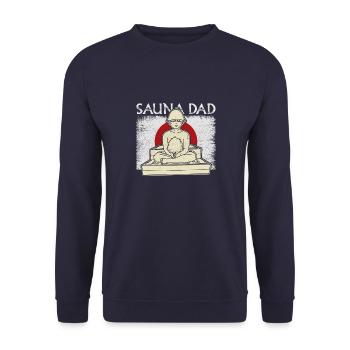 Badehaus Sento Japan Spa Wellness Dampf - Unisex Pullover - Navy - Vorne - Alina (178cm) & Michal (187cm)