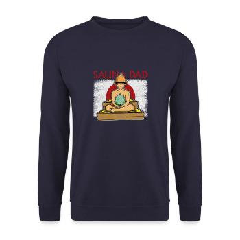 Badehaus Sento Japan Spa Wellness Dampf - Unisex Pullover - Navy - Vorne - Alina (178cm) & Michal (187cm)