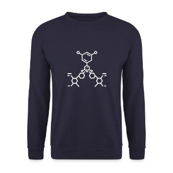 Neurones Chimie Science Tableau périodique Laboratoire - Sweat-shirt Unisexe - marine - Devant - Alina (178cm) & Michal (187cm)