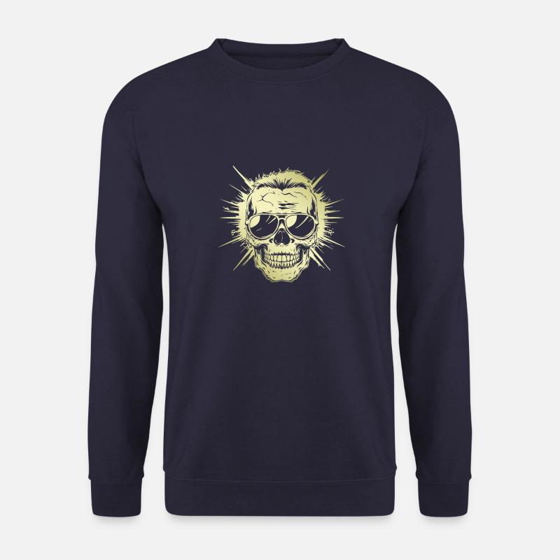 Punk Skull Party Gold - Unisex Sweatshirt - navy