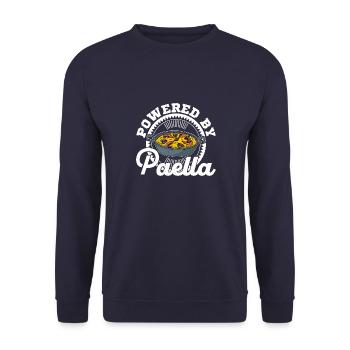 Rice rice dish Spain Paella Valencia saying - Unisex Sweatshirt - navy - Front - Alina (178cm) & Michal (187cm)