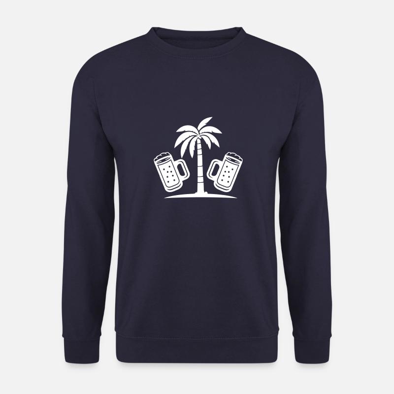 Bier Palmen Urlaub - Unisex Pullover - Navy