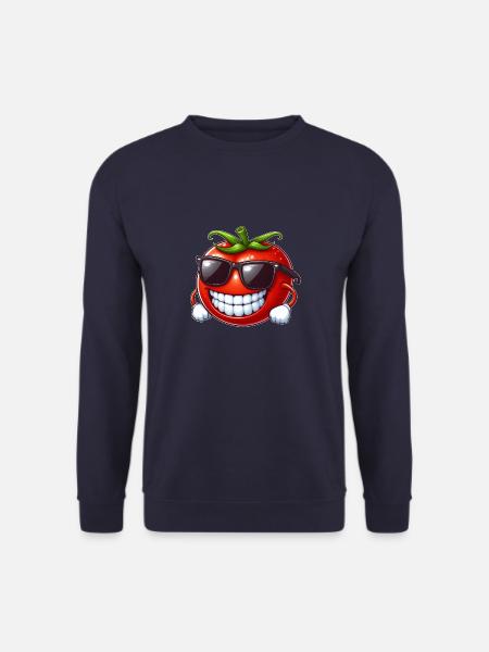 Coole Tomate Sonnenbrille Rote Frucht Lustig - Unisex Pullover - Navy