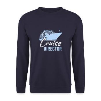Kreuzfahrt Kreuzfahrtschiff Cruise Vintage Cruiser - Unisex Pullover - Navy - Vorne - Alina (178cm) & Michal (187cm)