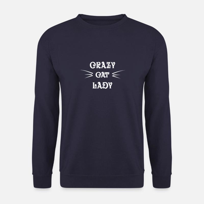 Crazy Cat Lady - Unisex Pullover - Navy