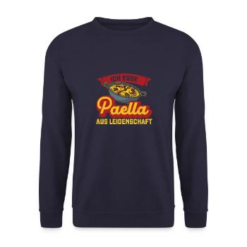 Paella Pan Paella Spain Spanish Gift - Unisex Sweatshirt - navy - Front - Alina (178cm) & Michal (187cm)